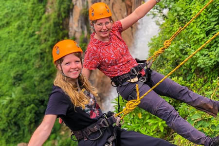 Abseiling Sipi Falls